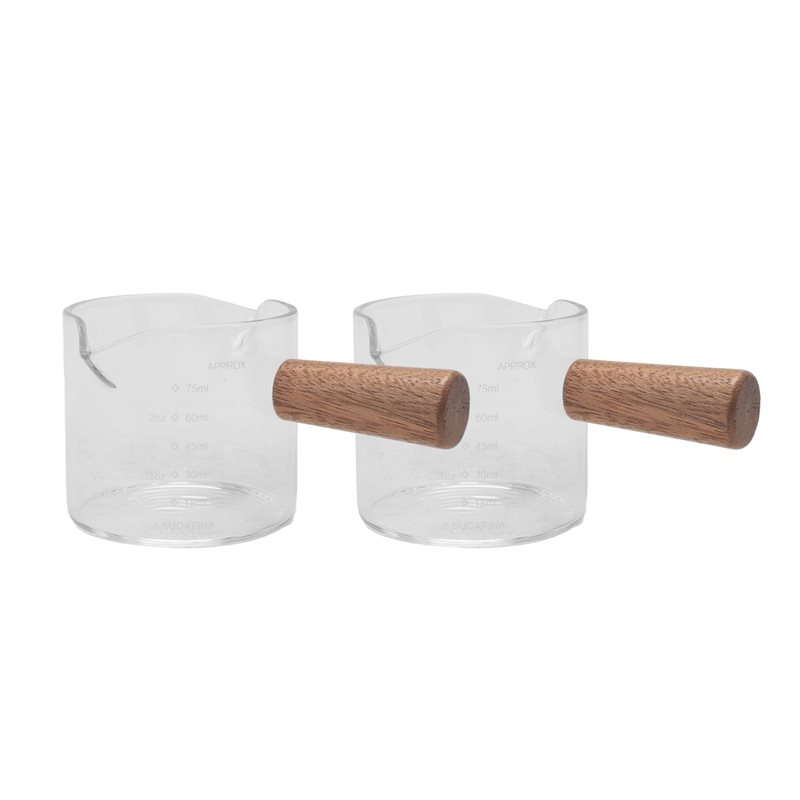 B50C 2Pcs Double Spouts Espres - огляд і ціна Espresso Shot Glass