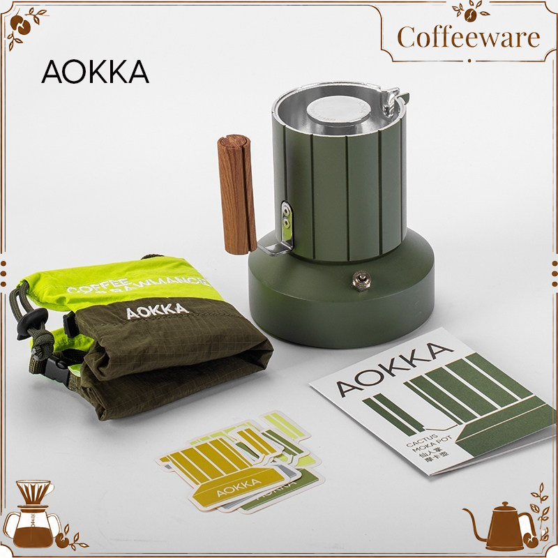 AOKKA Double Valve Moka Pot Ca - огляд і ціна Coffee Equipment For Camping