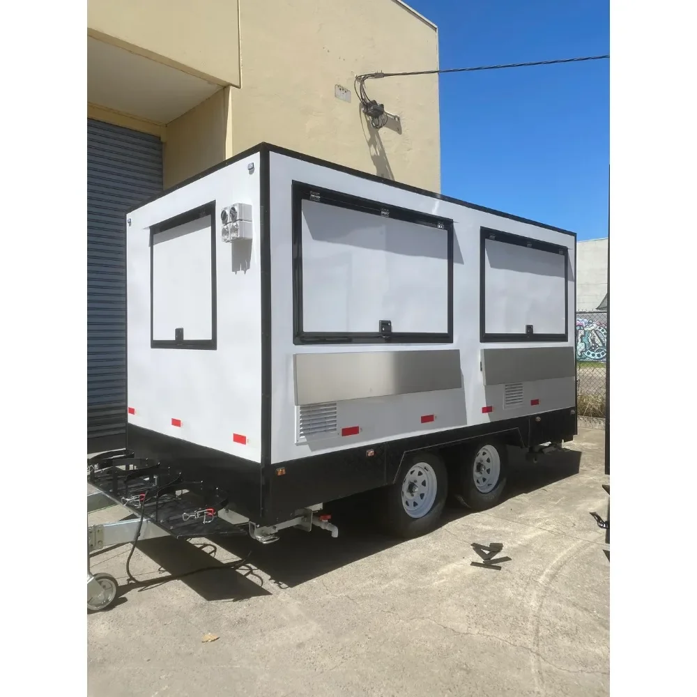 New Mobile Food Trailer with F - огляд і ціна Coffee Van Equipment