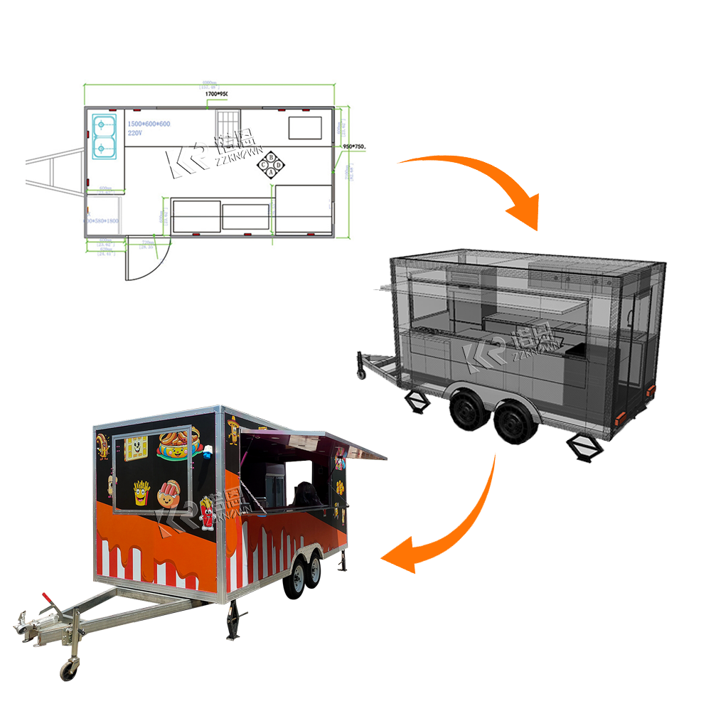 Custom Size Grill Equipment Mo - огляд і ціна Coffee Van Equipment